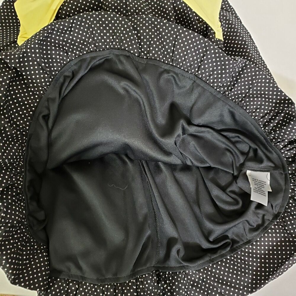 Maurices Womens Dress Junior Size 5/6 Black White Polka Dot Spaghetti Strap Tie - Picture 7 of 12